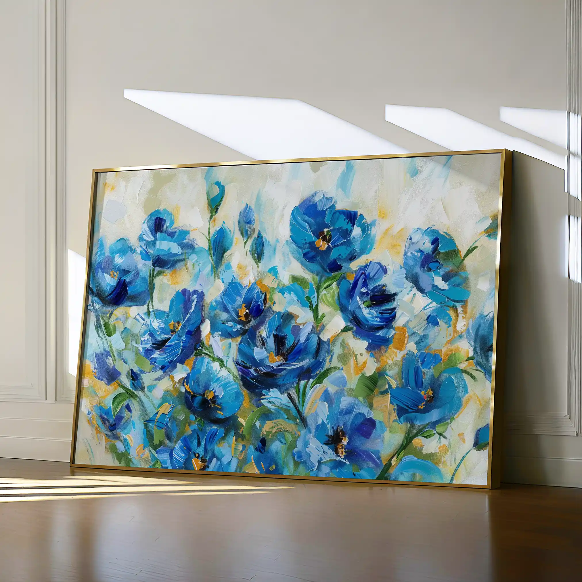 Floral 680 Canvas Art 60 x 40 cm / Black