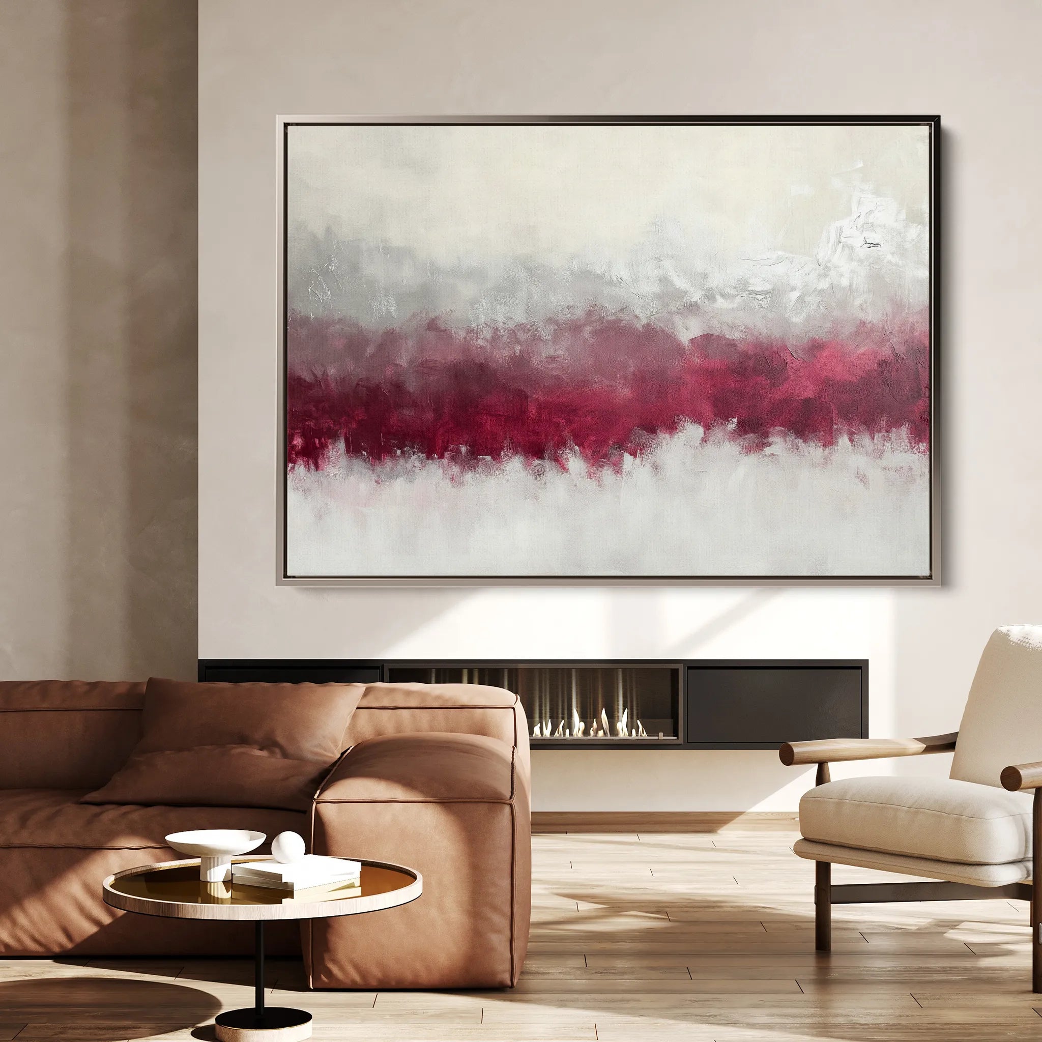 Abstract 681 Canvas Art 18" x 24" / 45 x 60 cm / Black