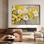 Floral 681 Canvas Art 18" x 24" / 45 x 60 cm / Black