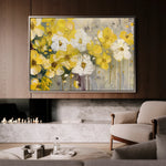 Floral 681 Canvas Art 18" x 24" / 45 x 60 cm / Black