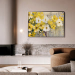 Floral 681 Canvas Art 18" x 24" / 45 x 60 cm / Black