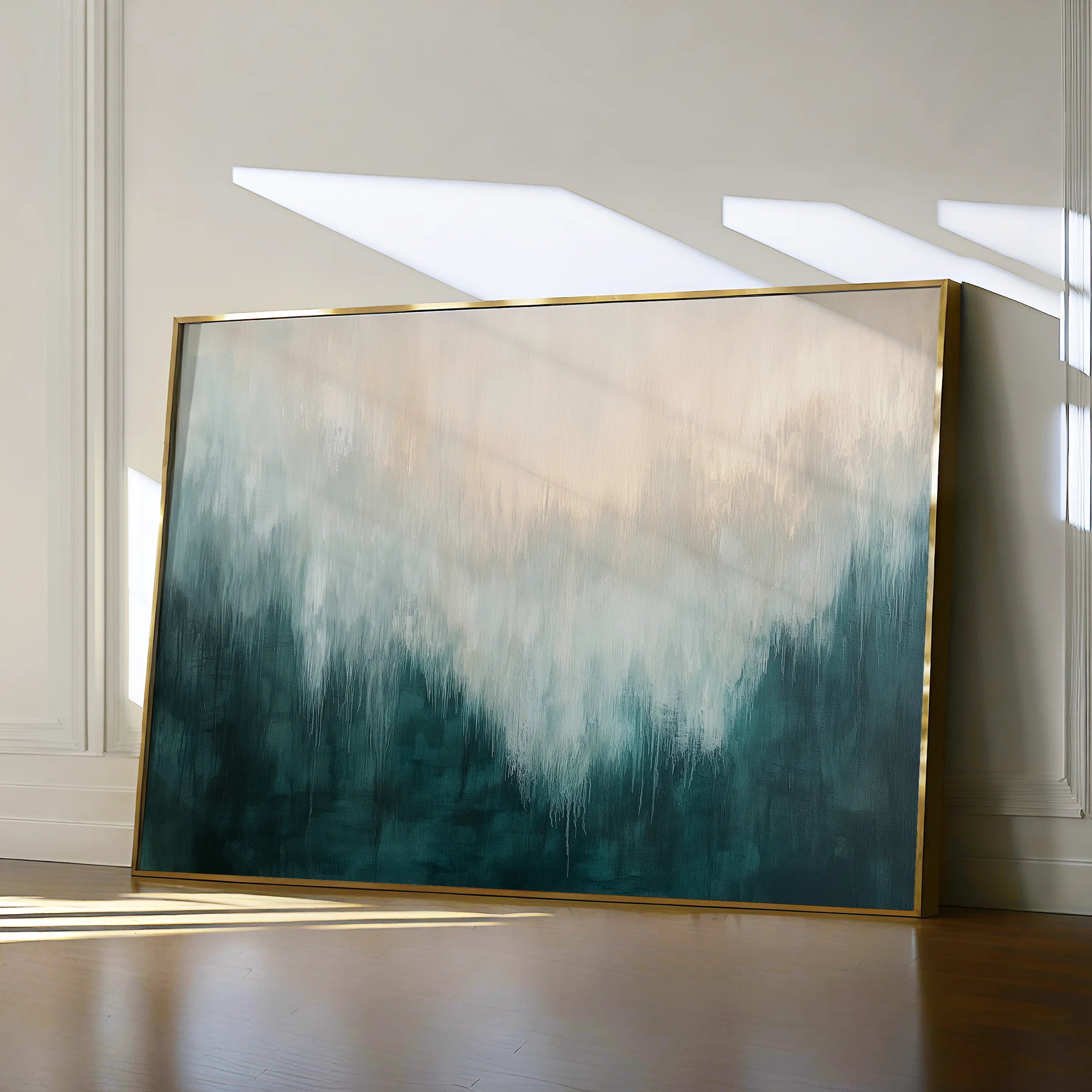 Abstract 682 Canvas Art 18" x 24" / 45 x 60 cm / Black
