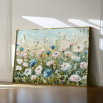 Floral 682 Canvas Art 18" x 24" / 45 x 60 cm / Black