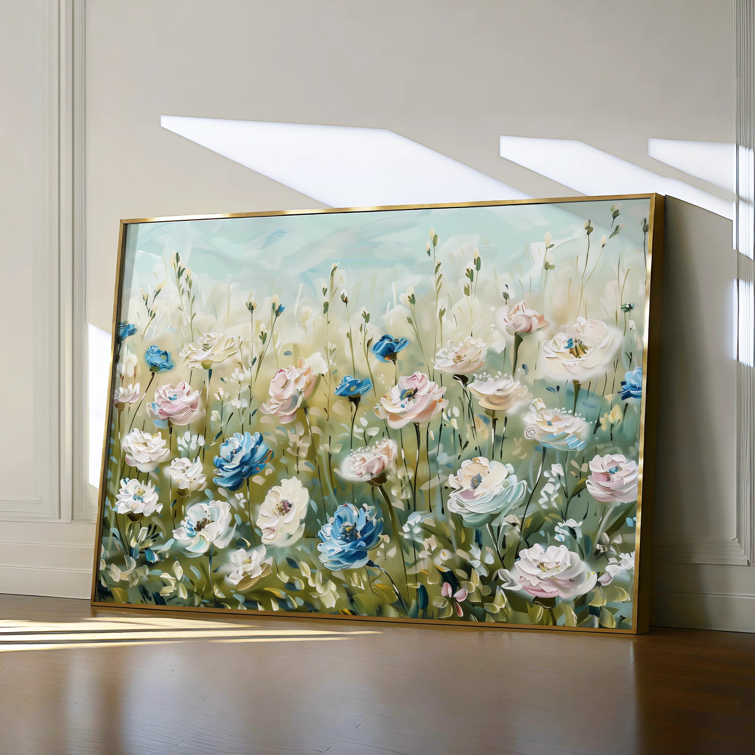 Floral 682 Canvas Art 18" x 24" / 45 x 60 cm / Black
