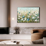 Floral 682 Canvas Art 18" x 24" / 45 x 60 cm / Black