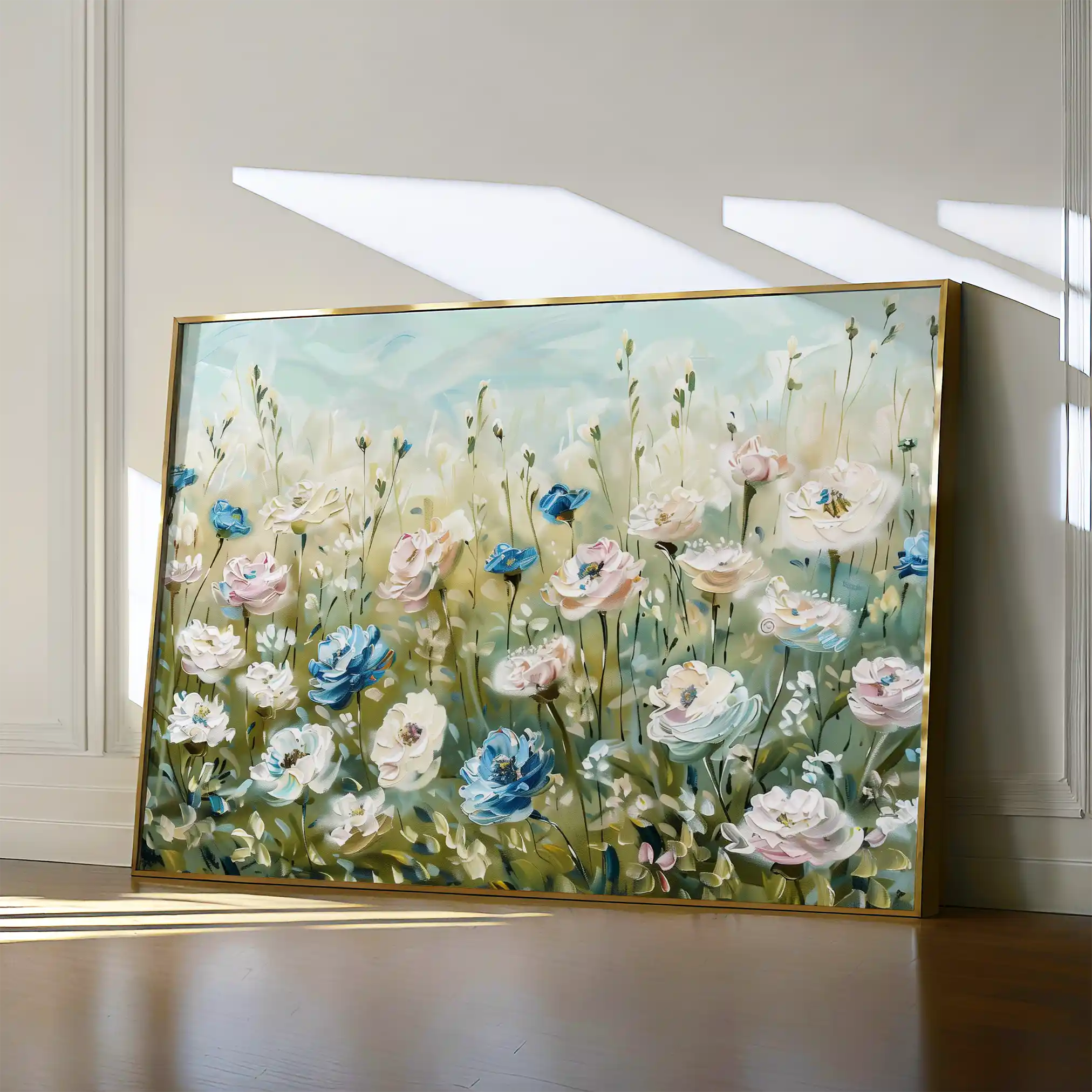 Floral 682 Canvas Art 60 x 40 cm / Black