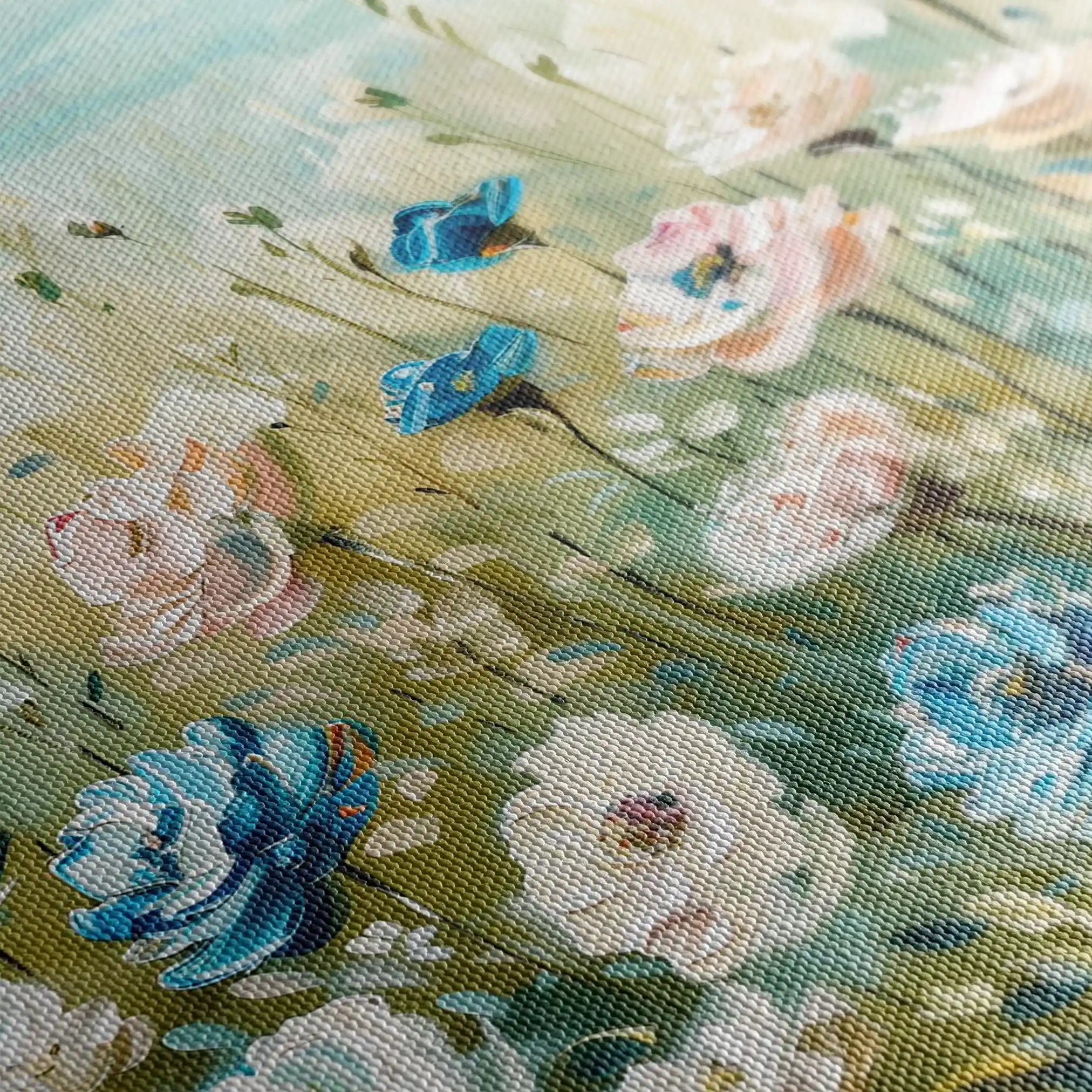 Floral 682 Canvas Art 60 x 40 cm / Black
