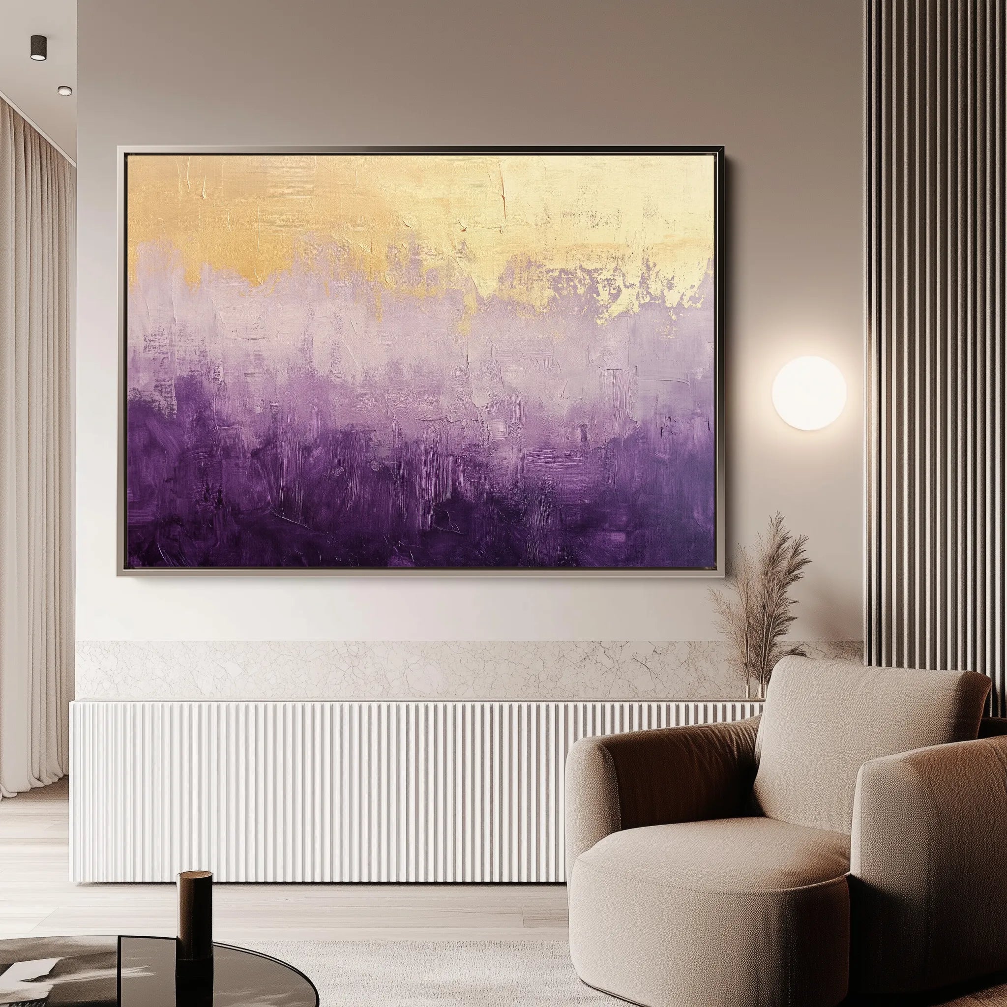Abstract 683 Canvas Art 18" x 24" / 45 x 60 cm / Black
