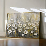 Floral 683 Canvas Art 18" x 24" / 45 x 60 cm / Black
