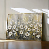 Floral 683 Canvas Art 18" x 24" / 45 x 60 cm / Black