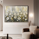 Floral 683 Canvas Art 18" x 24" / 45 x 60 cm / Black