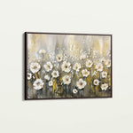 Floral 683 Canvas Art 18" x 24" / 45 x 60 cm / Black