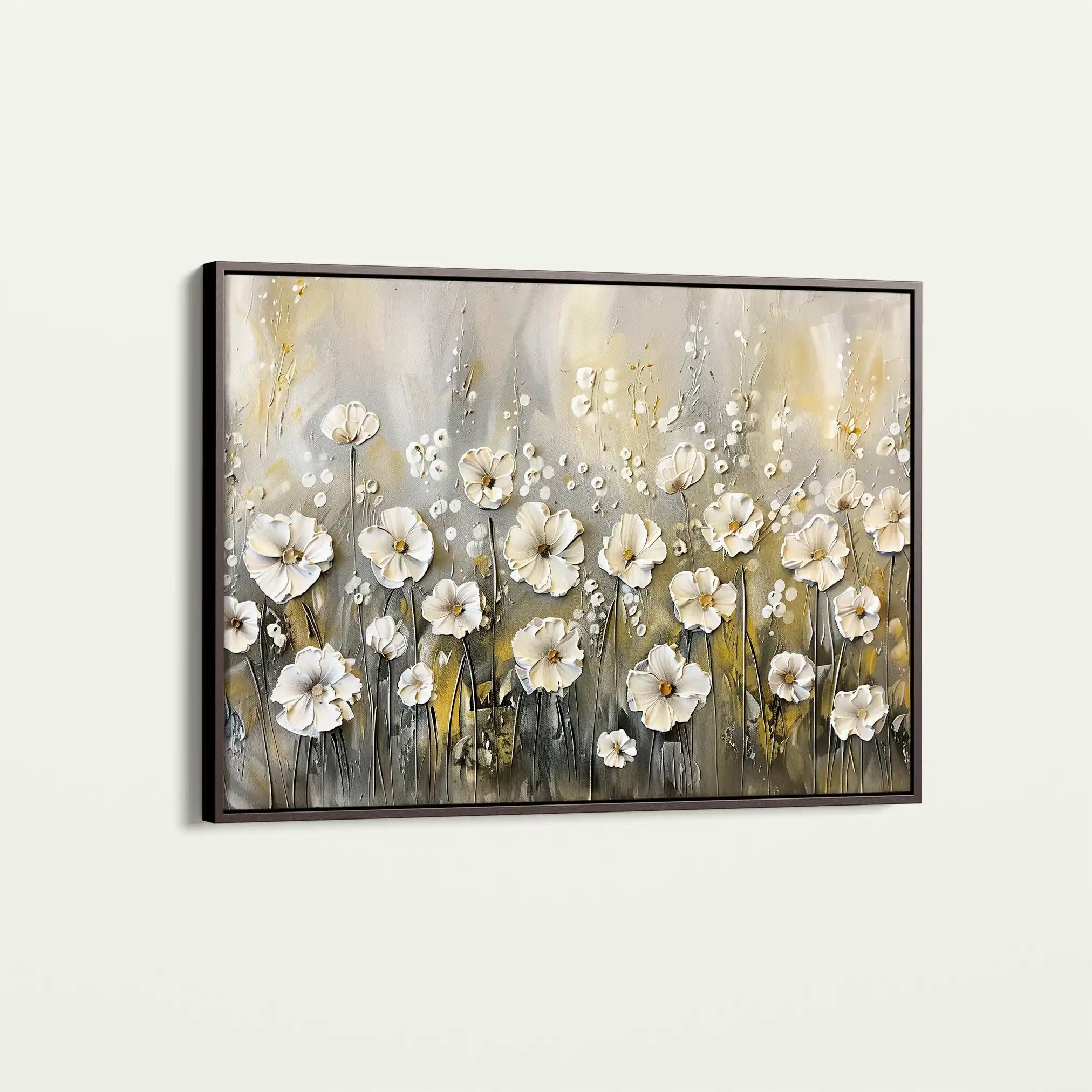 Floral 683 Canvas Art 18" x 24" / 45 x 60 cm / Black