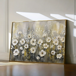 Floral 683 Canvas Art 60 x 40 cm / Black
