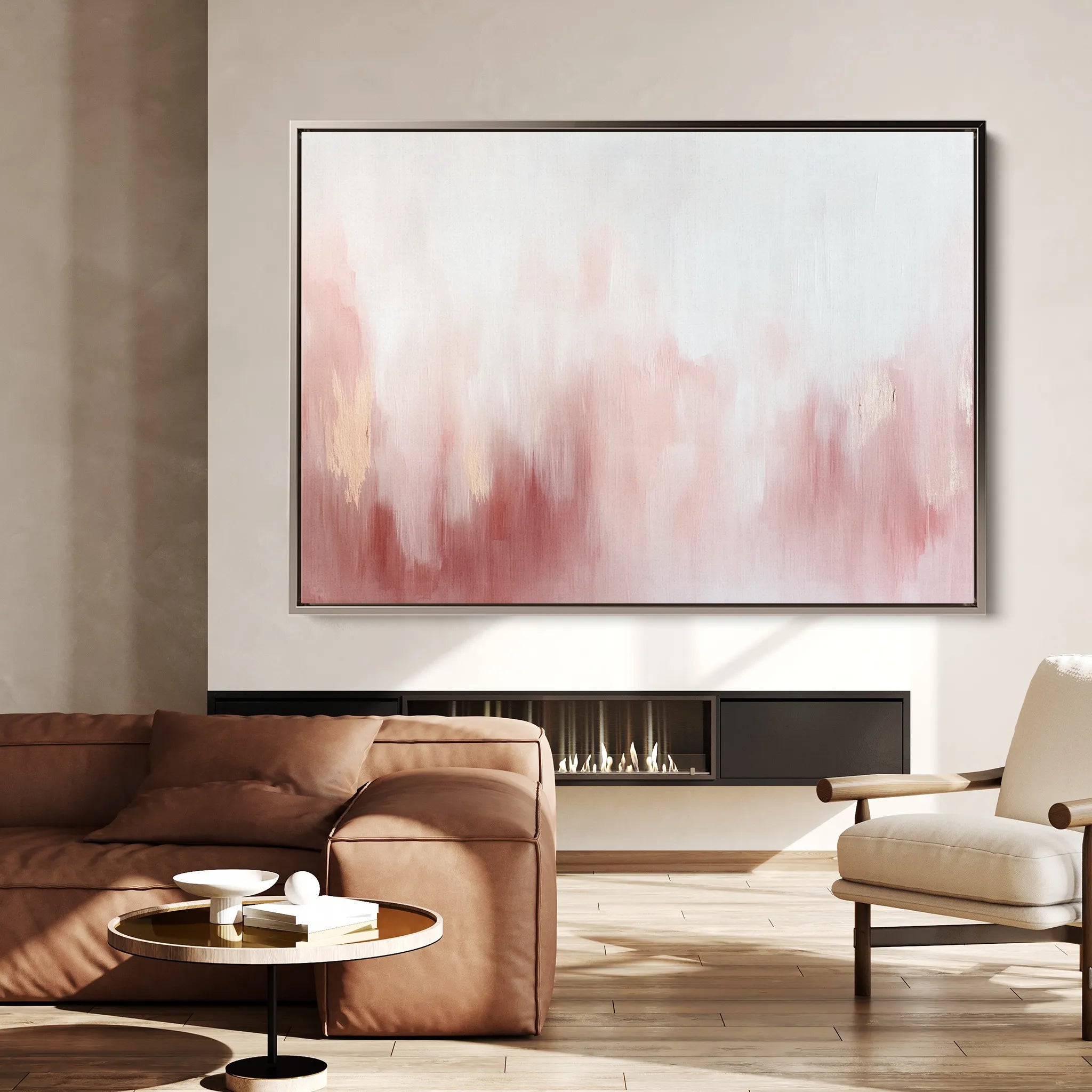 Abstract 684 Canvas Art 18" x 24" / 45 x 60 cm / Black