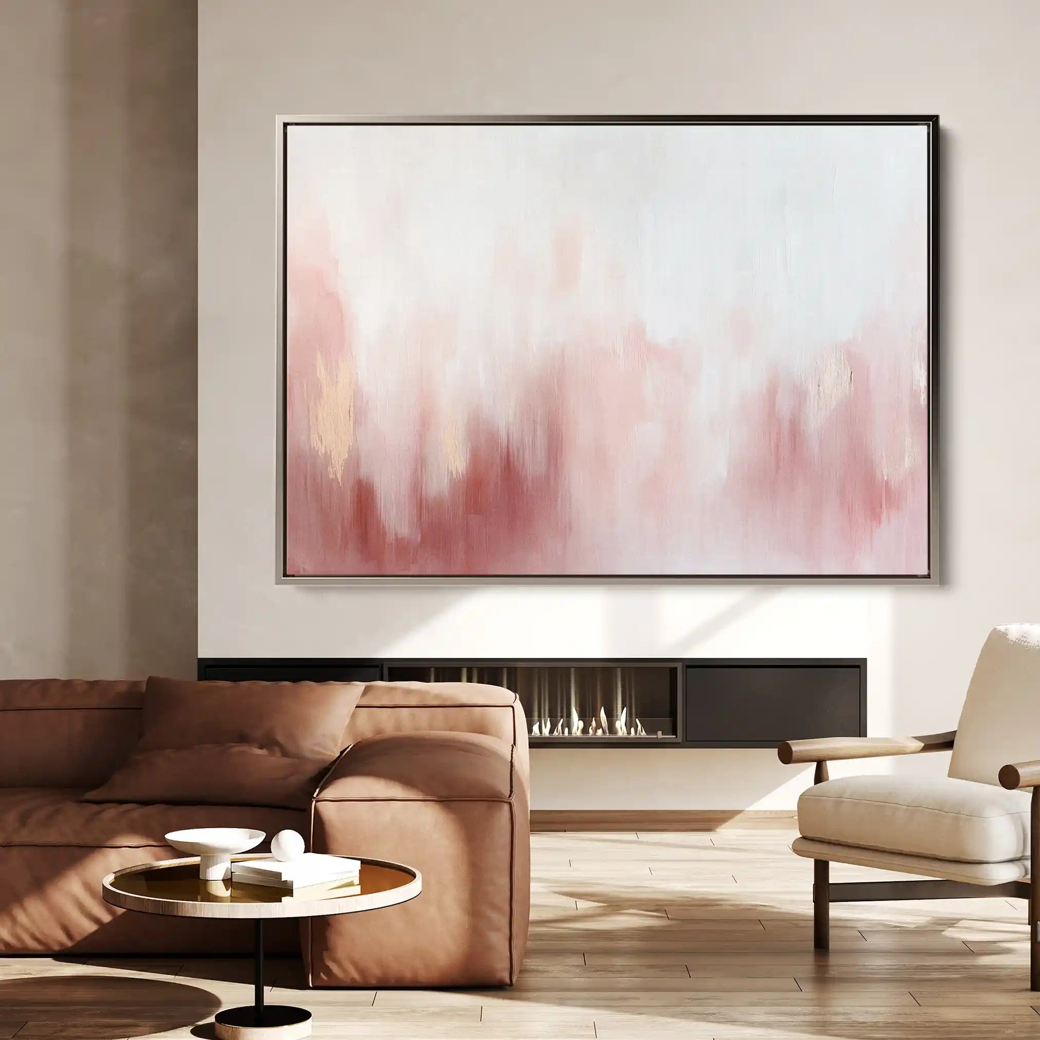 Abstract 684 Canvas Art 60 x 40 cm / Black