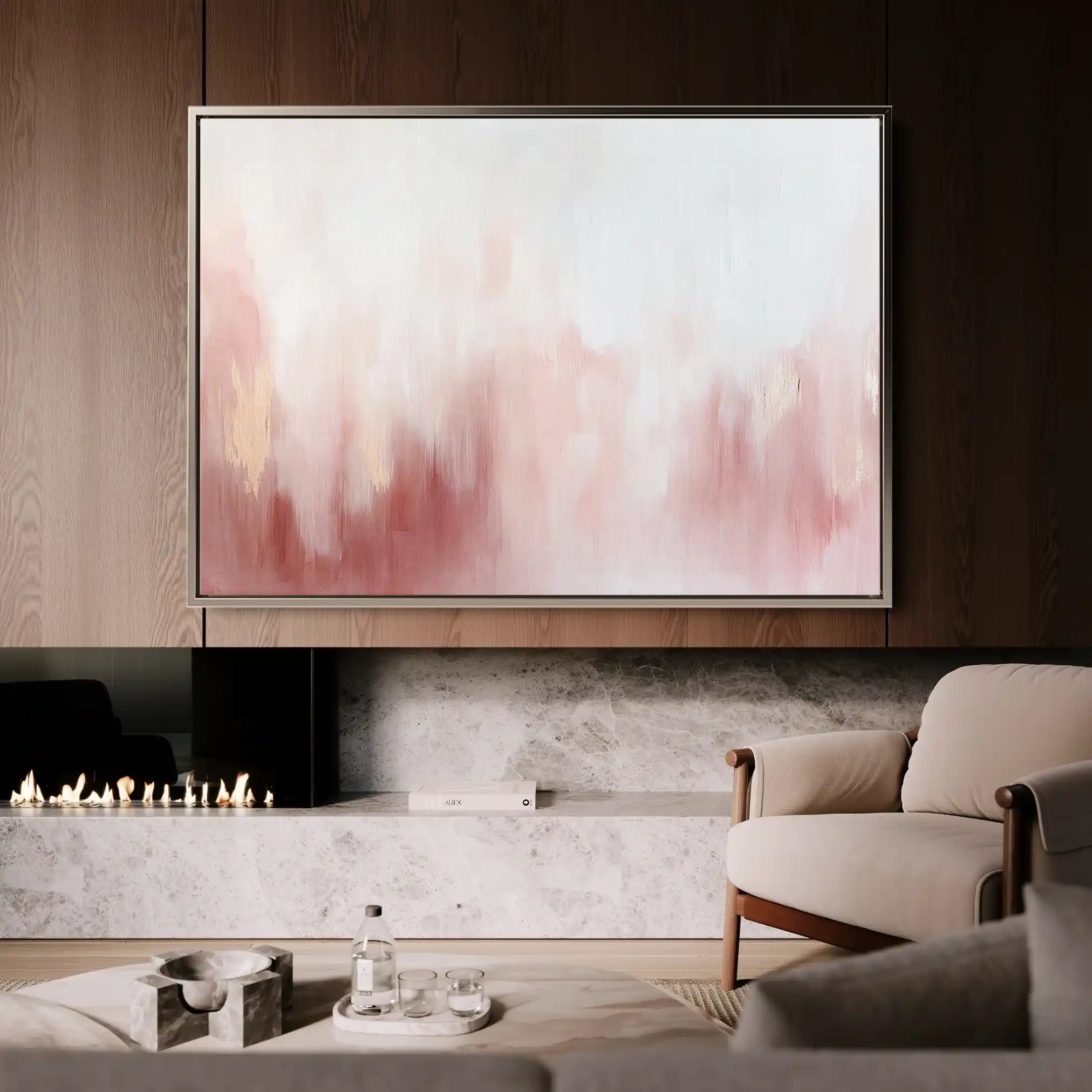 Abstract 684 Canvas Art 60 x 40 cm / Black