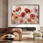 Floral 684 Canvas Art 18" x 24" / 45 x 60 cm / Black