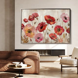 Floral 684 Canvas Art 18" x 24" / 45 x 60 cm / Black