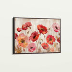 Floral 684 Canvas Art 18" x 24" / 45 x 60 cm / Black