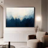 Abstract 685 Canvas Art 18" x 24" / 45 x 60 cm / Black