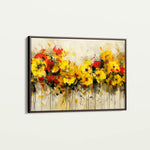 Floral 685 Canvas Art 18" x 24" / 45 x 60 cm / Black