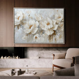 Floral 686 Canvas Art 18" x 24" / 45 x 60 cm / Black