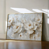 Floral 686 Canvas Art 18" x 24" / 45 x 60 cm / Black