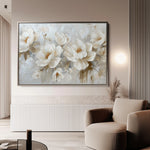 Floral 686 Canvas Art 18" x 24" / 45 x 60 cm / Black