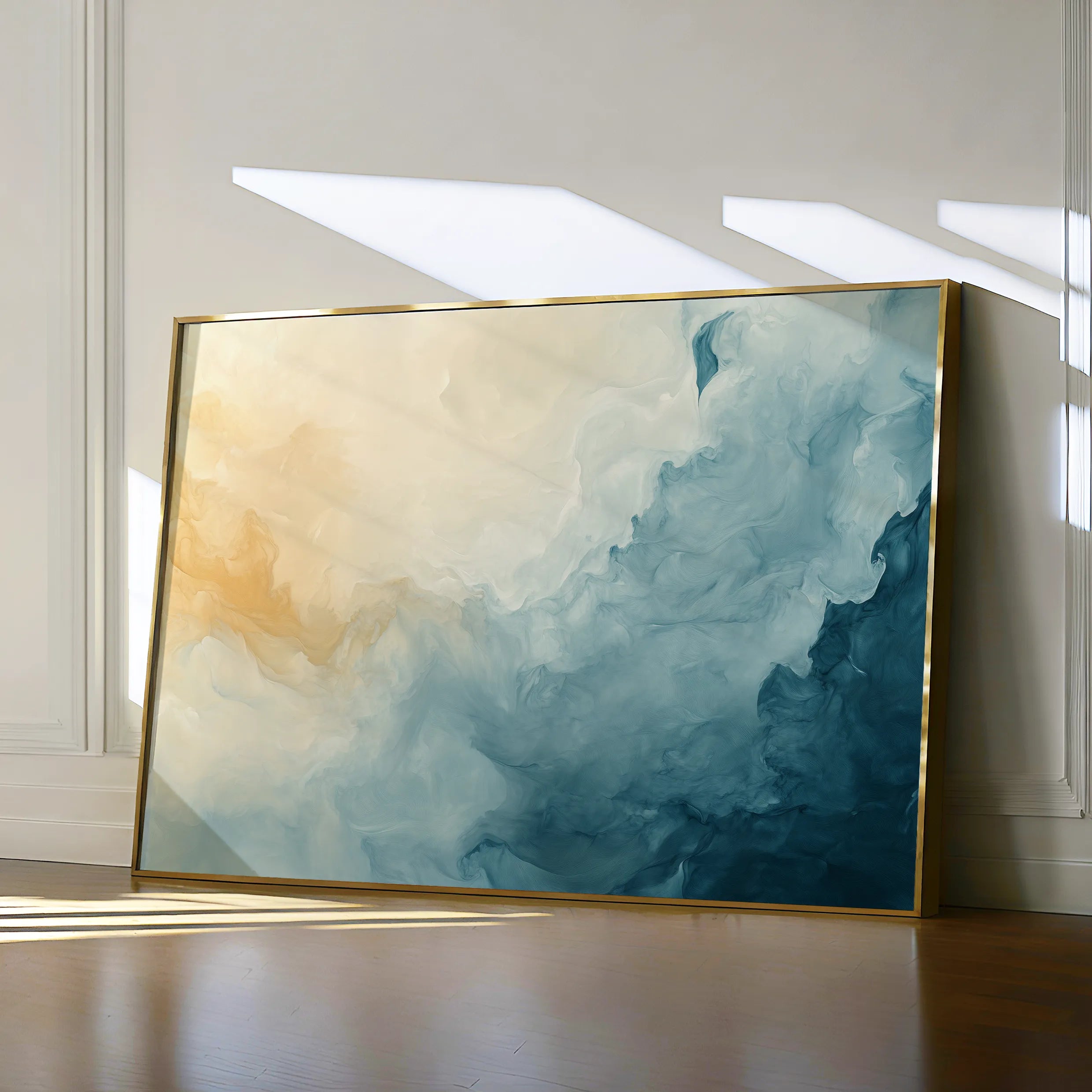 Abstract 687 Canvas Art 18" x 24" / 45 x 60 cm / Black