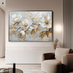 Floral 687 Canvas Art 18" x 24" / 45 x 60 cm / Black