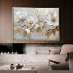 Floral 687 Canvas Art 18" x 24" / 45 x 60 cm / Black
