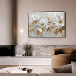 Floral 687 Canvas Art 18" x 24" / 45 x 60 cm / Black