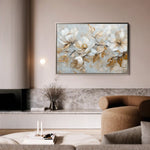 Floral 687 Canvas Art 60 x 40 cm / Black