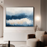 Abstract 688 Canvas Art 18" x 24" / 45 x 60 cm / Black