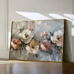 Floral 688 Canvas Art 18" x 24" / 45 x 60 cm / Black
