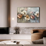 Floral 688 Canvas Art 18" x 24" / 45 x 60 cm / Black