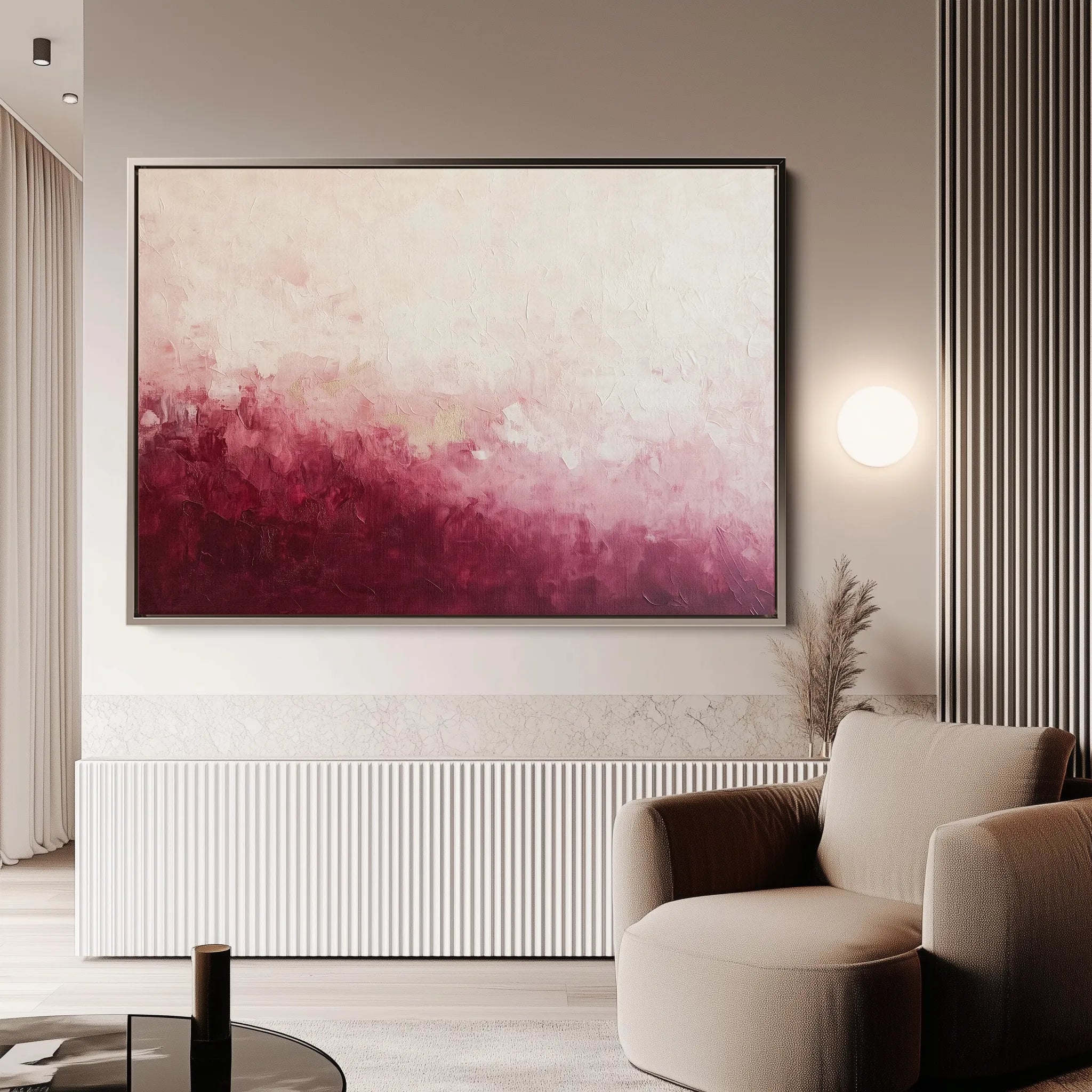 Abstract 689 Canvas Art 18" x 24" / 45 x 60 cm / Black