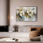 Floral 689 Canvas Art 18" x 24" / 45 x 60 cm / Black