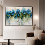 Floral 690 Canvas Art 18" x 24" / 45 x 60 cm / Black
