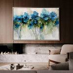 Floral 690 Canvas Art 18" x 24" / 45 x 60 cm / Black