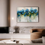 Floral 690 Canvas Art 18" x 24" / 45 x 60 cm / Black