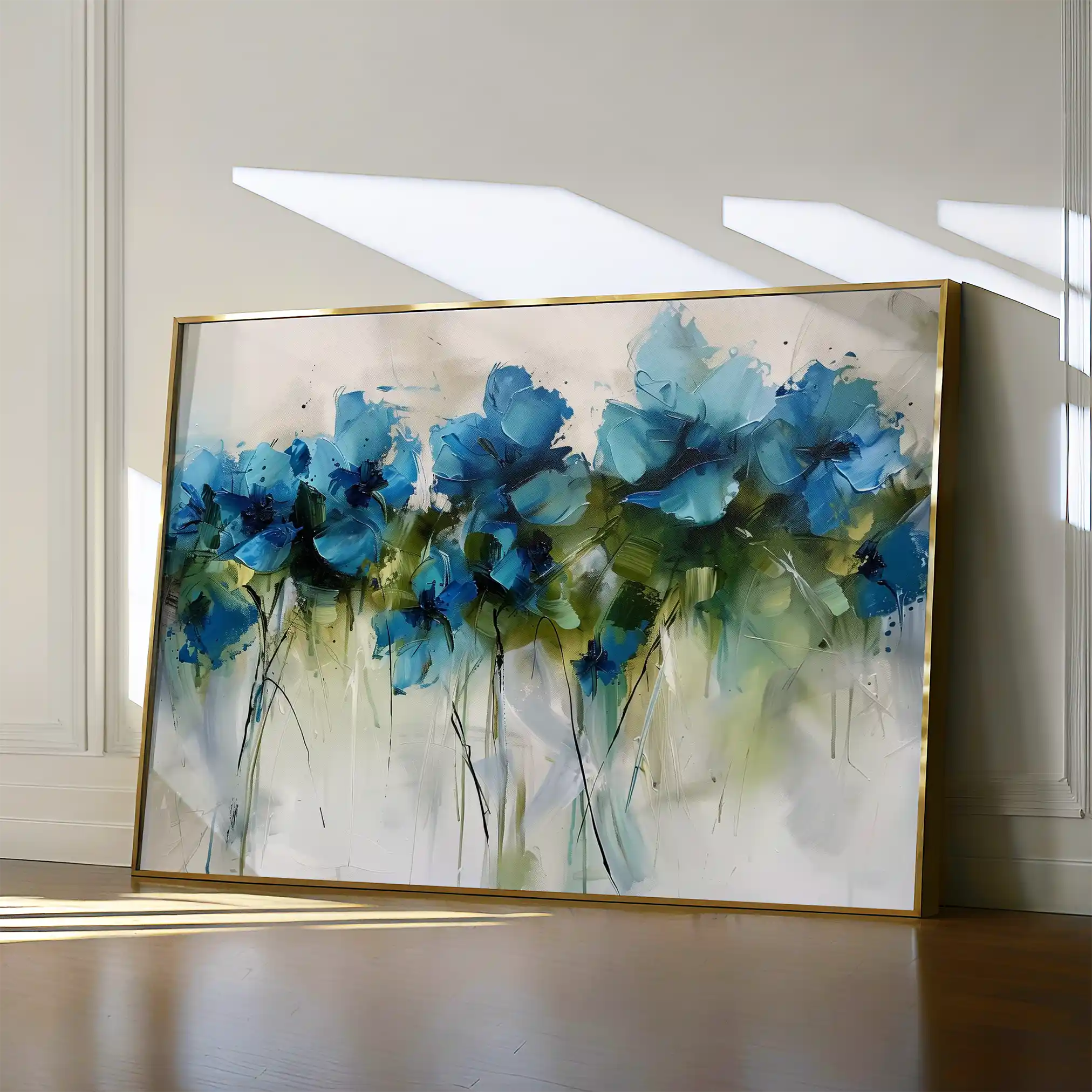 Floral 690 Canvas Art 60 x 40 cm / Black