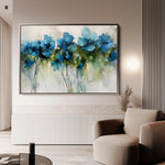 Floral 690 Canvas Art 60 x 40 cm / Black