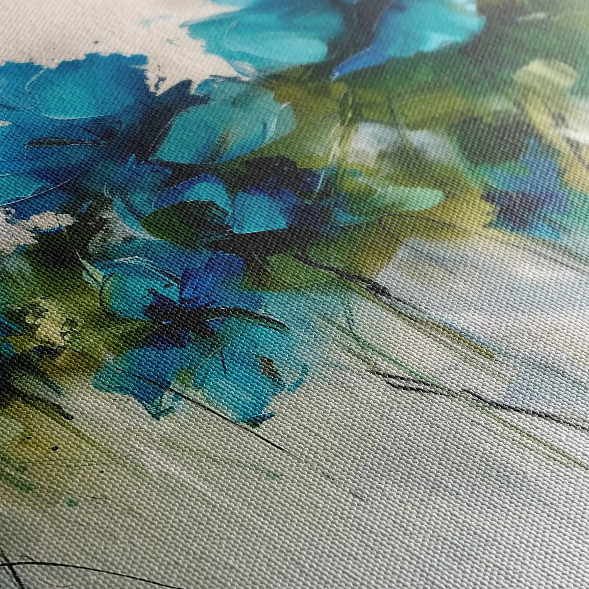 Floral 690 Canvas Art 60 x 40 cm / Black