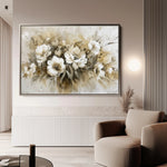 Floral 691 Canvas Art 18" x 24" / 45 x 60 cm / Black