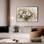 Floral 691 Canvas Art 18" x 24" / 45 x 60 cm / Black