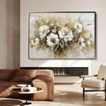 Floral 691 Canvas Art 60 x 40 cm / Black