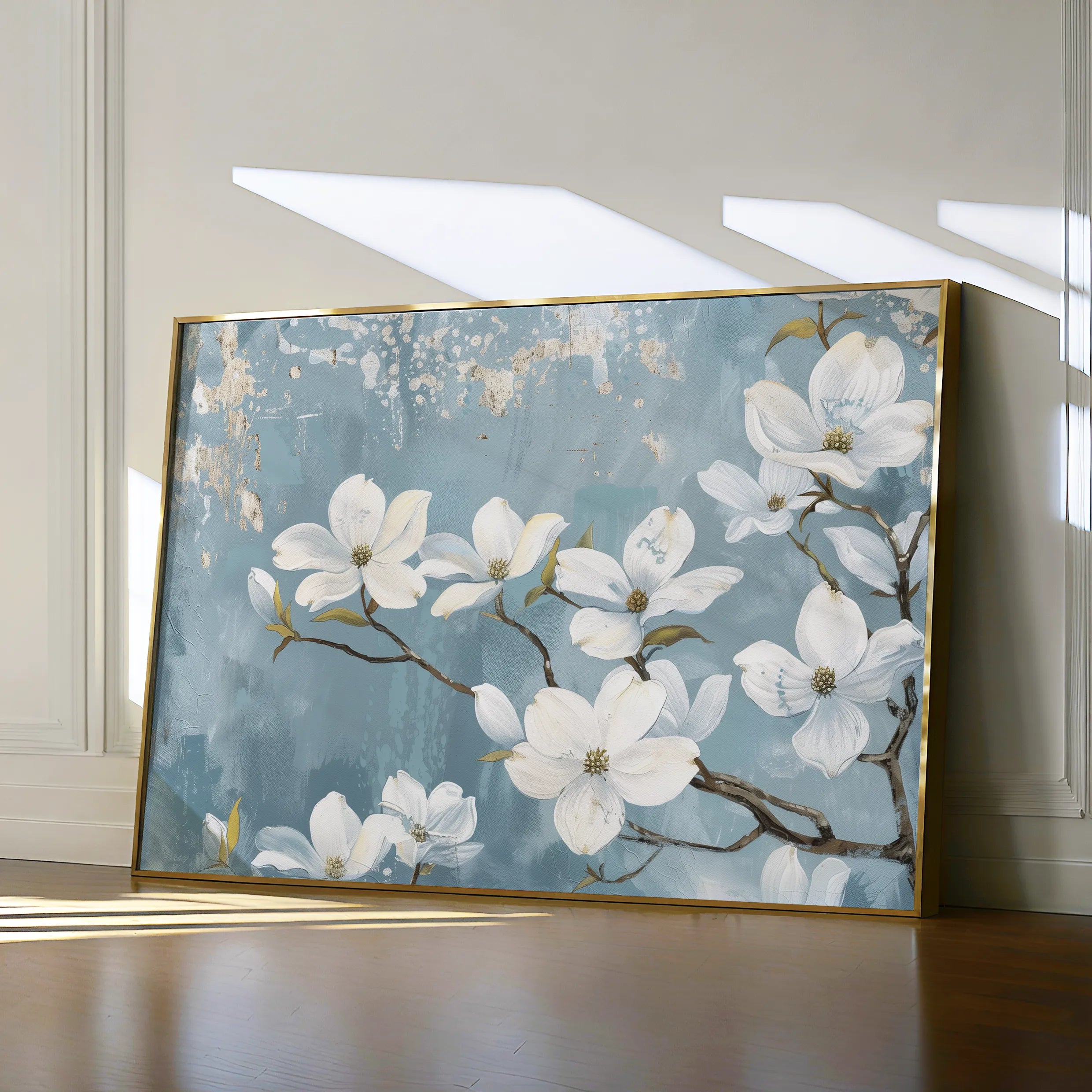Floral 692 Canvas Art 18" x 24" / 45 x 60 cm / Black
