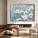 Floral 692 Canvas Art 18" x 24" / 45 x 60 cm / Black